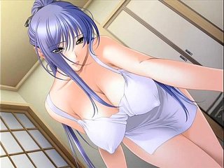 Cartoon porn featuring a busty Japanese beauty with big boobs